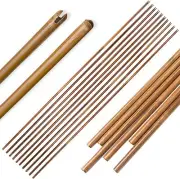 50PCS Bamboo Arrow 33'' 45-50# Self Nocks Shaft Handmade Archery Hunting LongBow