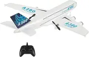 RC Plane-2.4Ghz 2 Channels Remote Control Airplane Ready to Fly,410mm Wingspan 6-Axis Gyro RC Airplane for Kids and Adults,Glider Aircraft Model Drone Kids