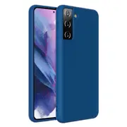 ZUSLAB Galaxy S21 FE 5G 2022 Case Nano Silicone Shockproof Gel Rubber Bumper Protective Cover for Samsung - Cobalt Blue