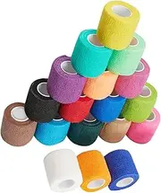 18x Self Adhesive Bandage Vet Tape Cohesive Wrap Elastic for Hand Injury