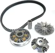 Drive Belts Motorcycle Fan Clutch Variator Weight Rollers Variator Fan Drive Belt 743 832 20 30 for GY6 125 150cc Scooter Moped ATV GO Kart(835 kit)