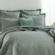 Renee Taylor Scallop Jacquard Coverlet Set