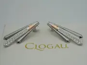 Welsh Clogau Silver & 9ct Rose Gold Showstopper Topaz Drop Earrings RRP £470.00