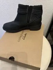 CLARKS Women’s Maye Strap Boot- Black Size 6.5
