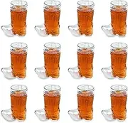 Fun Express Fun Express Plastic Mini Boot Glasses, Bachelorette Party, Cowbow and Cowgirl Birthday Supplies, 12 Pieces