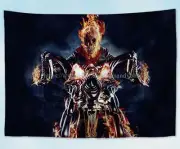 room decoration pictures Ghost Rider tapestry cloth poster