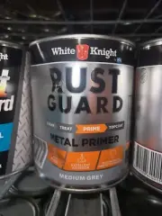 White Knight Rust Guard Medium Grey Metal Primer Paint - 1L