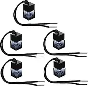 HYTROVE 5Pcs Car Hanging Aroma Diffuser Bottles Glass Perfume Pendants for Essential Oils Long Lasting Fragrance Freshener for Office and Home Stylish Car Air Freshener Decor