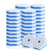 20 Blue Counts Wand Refills,Disposable Toilet Brush Heads Compatible With Clorox