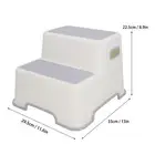Baby Stepping Stool 2 Steps Plastic Toddler Step Stool For Kitchen For Living