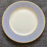 A. Raynaud & Co. Mille Raies Crinoline Blue Limoges, France Salad Plate