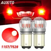 AUXITO Super Red LED Tail Brake Stop Light Bulbs BAY15D 1157 2057 2357 7528 AP-1 (for: Isuzu)