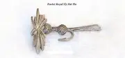 Pewter Royal Fly Hat Pin