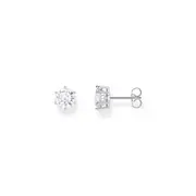 THOMAS SABO Ear studs with big, white zirconia