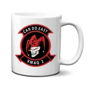 VMAQ-2 Can Do Easy - Jester Skull Logo 11 Oz Ceramic Mug