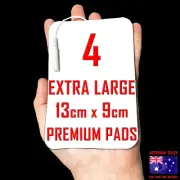Dr Ho's compatible TENS ELECTRODE PADS - EXTRA LARGE 13cm x 9cm x 4 PADS ⭐⭐⭐⭐⭐