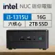 Intel系列【mini大象】i3-1315U六核 迷你電腦《RNUC13ANHI30001》