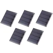 5 Pack 2V 100mA 50.5mm x 40.5mm Mini Solar Panel Cell for DIY Electric Project
