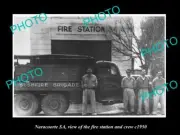 OLD 8x6 HISTORIC PHOTO OF NARACOORTE SA THE TOWN FIRE BRIGADE STATION c1950