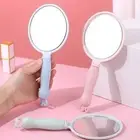 Round Handheld Makeup Mirror with Handle Cosmetic Mirror Women