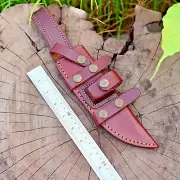 holster brown leather knife sheath vertical knife carry scout fixed blade x617
