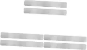 3sets Versatile Bulletin Board Borders Metal Wall Strips Back Adhesive Metal Strip 2pcs*3