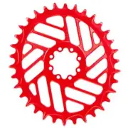 ALUGEAR Oval T-Type Boost Chainring for SRAM MTB. Red