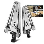 ZENGO Heavy Duty Drawer Slides, with Lock, 400mm Extension, 1 Pair (2 Pieces)