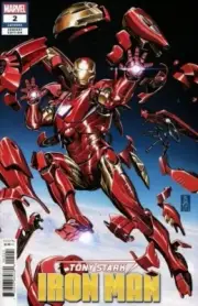 TONY STARK: IRON MAN #2 1N25 VARIANT BY MARVEL COMICS 2018