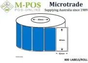 Barcode Labels 40mm x 62mm x 40mm core Direct Thermal