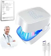 New Top Upgrade Nail Fungus Laser Device Against Nail Fungus 21-Day Fast Acting Industry No. 1 Laser Treatment - SGS Certified, Nail Care Pen Nail Fungus Test Winner 470 nm Blue 905 nm Infrared Light