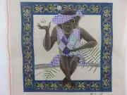 Leigh BONNIE FEMALE MONKEY GOLF Hand-Painted Needlepoint Canvas 5100 NEW