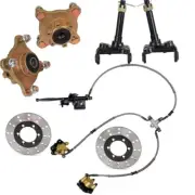 4 Stud Front Wheel Hub Stub Axle Brake Caliper Rotor DriftTrike ATV Quad Go Kart