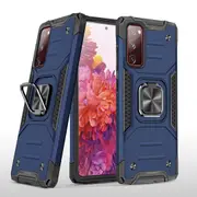MCC Shockproof Samsung Galaxy S20 FE Fan Edition Tough Case Cover Ring [Dark Blue]