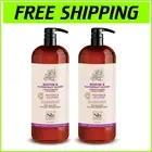 Frizz-Control Biotin Shampoo & Conditioner Set - Paraben & Silicone Free, 2x1L