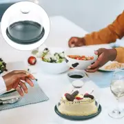 Glass Cover with Tray Bread Cloche Cake Plate Pans Cheezeits