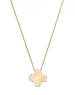 Alberto Amati 14K Yellow Gold Flower Pendant Necklace, 17
