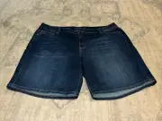 New Women's Lane Bryant Bermuda Jean Shorts Size 26