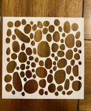 Pebble Shapes Stencil 10 Mil Mylar Screen Printing, Painting, Polymer Clay, Etc
