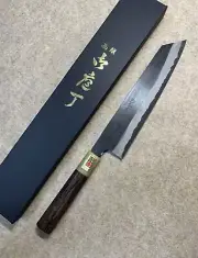 Kouichi Morimoto Kiritsuke Gyuto 240mm Kurouchi Shirogami Japanese chef knife