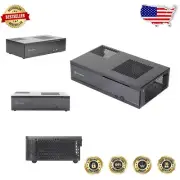 Sleek 0.8mm Steel Mini-ITX HTPC Case with Acrylic Panel - Compact 7-Liter Design