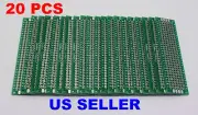 20 pcs 2x8cm PCB Double-Sided DIY Proto Circuit Board Breadboard PCB (Universal)