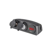 Narva Heavy-Duty Surface Mount Accessory/Dual USB Socket & 12/24V DC LED Volt Meter