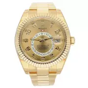Rolex Sky-Dweller 42mm Yellow Gold Watch Oyster Bracelet Factory Stickers 326938