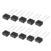 10Pcs DIP Mounted Miniature Square Slow Blow Micro Fuse T3.15A 3.15A 250V Black