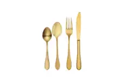 Tablekraft Soho Gold Dessert Fork, Knife, Spoon, Teaspoon x 48