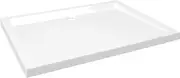 vidaXL White Rectangular Shower Base Tray 70x90 cm - Low Threshold, Scratch and Stain Resistant ABS Shower Tray