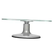 Glass Cake Turntable for Decorating, 12 Inch Rotating Cake Stand, Large Clear