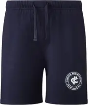 [Carlton Blues] AFL Footy Boys Junior Youths Kids Cotton Logo Shorts
