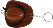 [TINEASUR] Mini Hat Keychain Pendant for Women Decorative Key Ring Accessory for Handbags Purses and Backpacks Unique Cowboy Hat Design